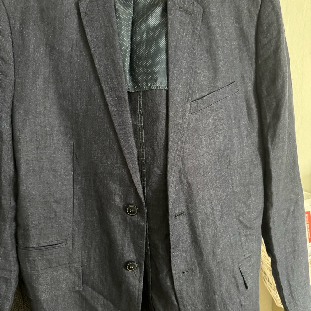 Navy blue blazer jacket